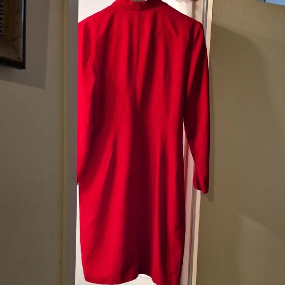 Joseph Ribkoff Red Button-Up Dress - Picture 4 of 8